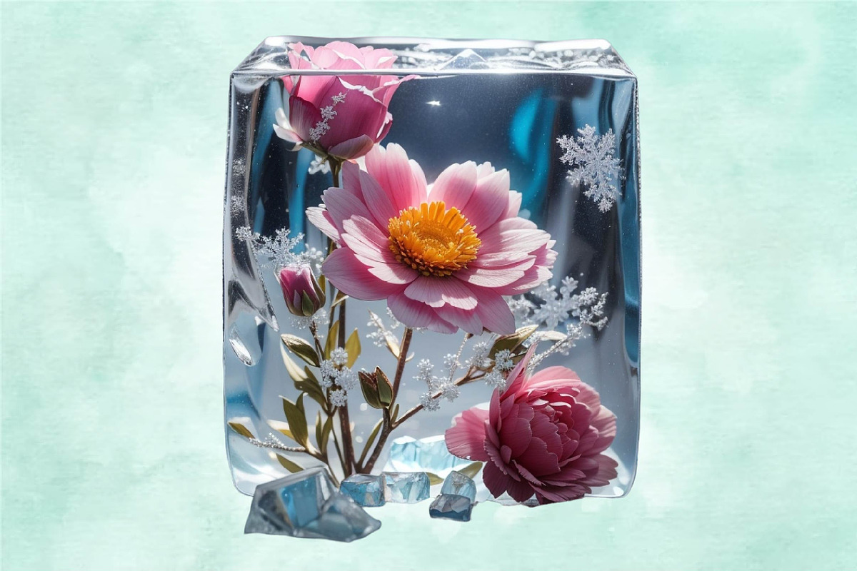 Beautiful Flowers And A Blob Clipart, a Seasonal Illustration by Craft Nest (Photo 5 of 5)