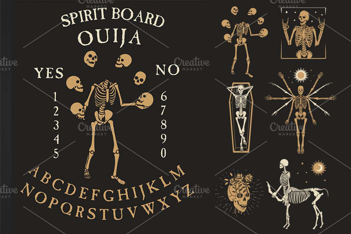 Skeletons` Logos Collection#2, a Decorative Illustration by Moloko88 (Photo 1 of 2)