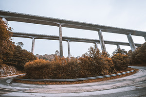 Elevated highways above road, a Transportation Photo by SkyNext