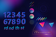 Anniversary Logo-Colorful Background, a Graphic by OtpirusGraphic (Thumbnail 3 of 4)
