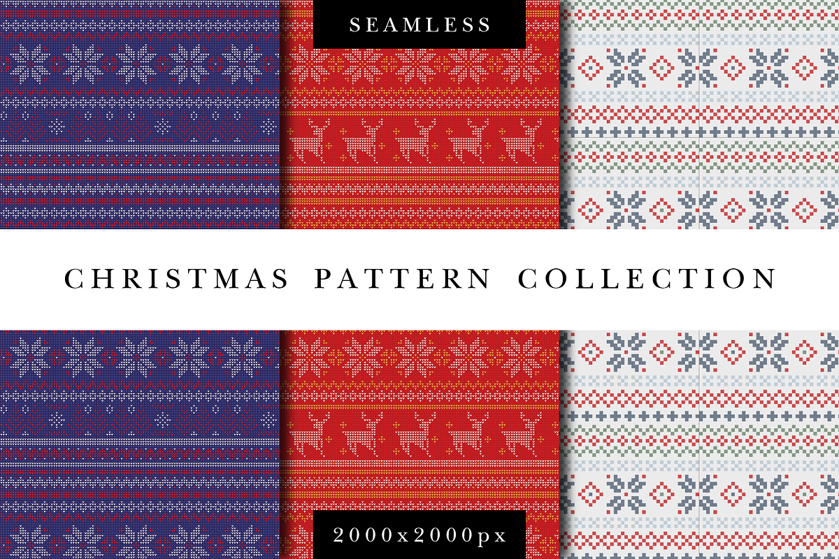 Christmas Pattern Collection, a Pattern Graphic by Chris Broderick (Photo 1 of 7)