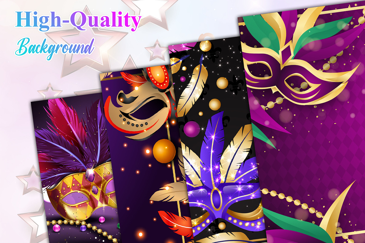 Mardi Gras Background, a Background Graphic by Digital Studio (Photo 2 of 5)