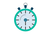 Stopwatch Flat Icon, a Duotone Icon by Pexelpy (Thumbnail 2 of 2)