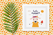 Summer Vibes, Cute Animals Graphics, an Animal Illustration by sceptical cactus (Thumbnail 7 of 13)