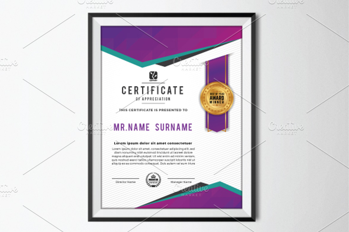 Vertical multipurpose certification, a Stationery Template by Raftel (Photo 2 of 2)