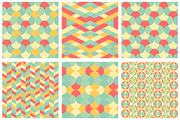 Pastel Geometric Retro Patterns, a Background Graphic by Atthameeni (Thumbnail 3 of 3)