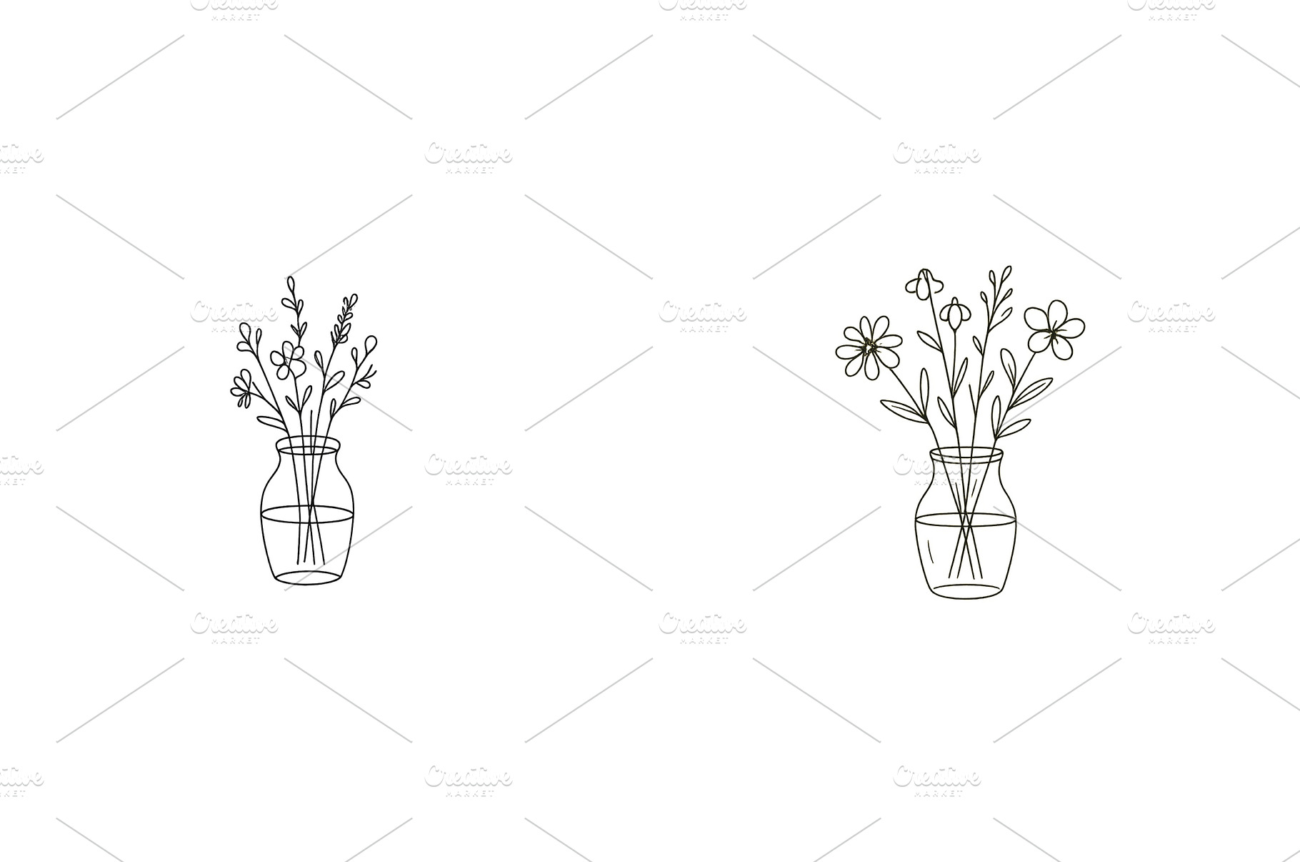 Floral arrangements in simple glass, an Arts & Entertainment Photo by ZinetroN