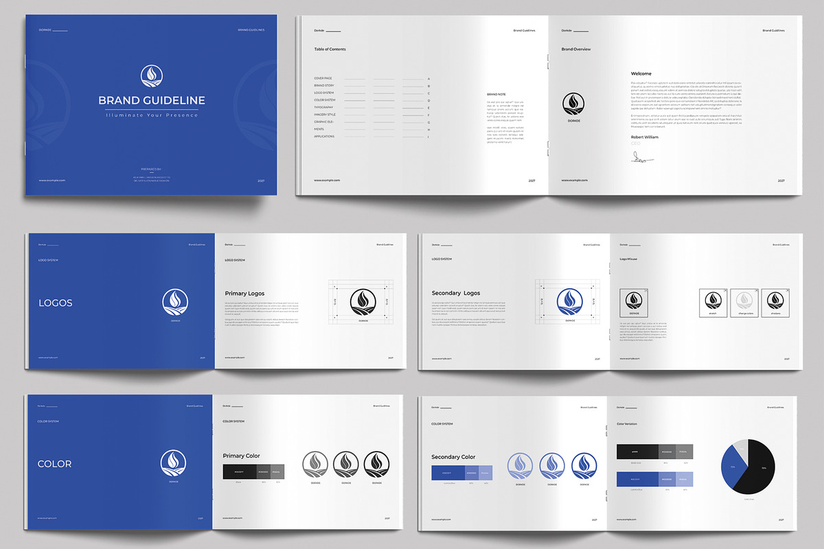 Brand Guideline Sample Layout, a Brochure Template by MightyDesign (Photo 1 of 6)