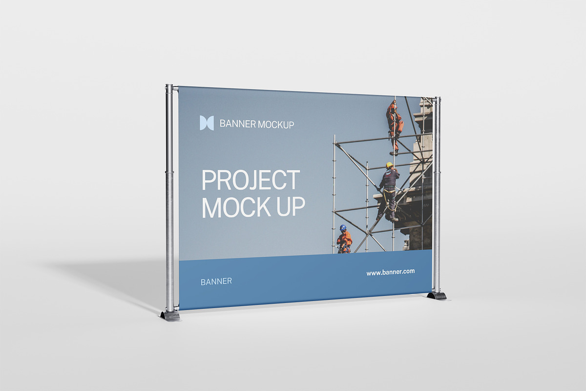 Roll Up Banner Mockup, a Business Card Template by kebunmockup (Photo 3 of 5)