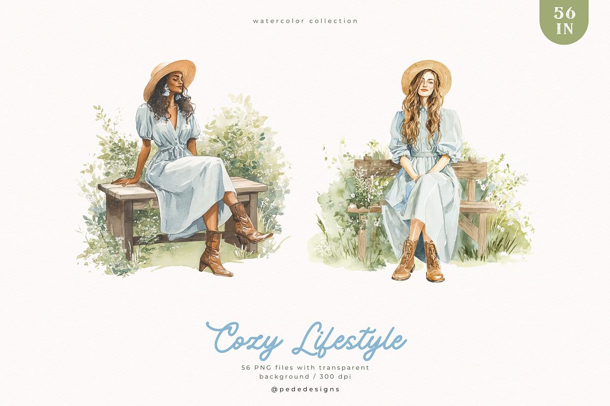 Cozy Lifestyle Collection, a Decorative Illustration by PeDe Designs (Photo 7 of 19)
