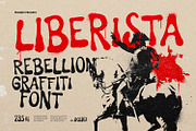 Liberista - Rebellion Graffiti Font, a Symbol Font by ikiiko (Thumbnail 1 of 7)