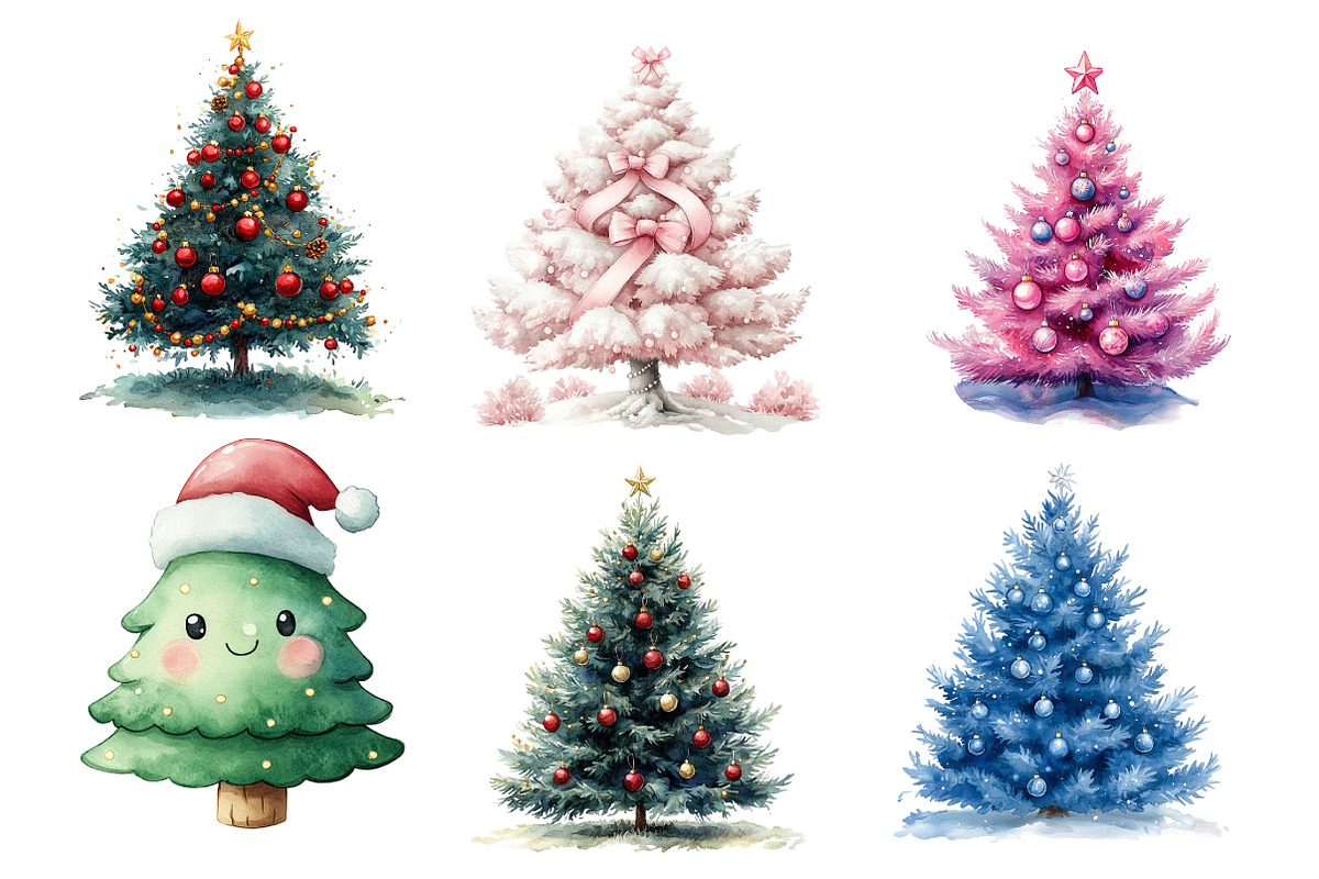 Christmas Tree Clipart PNG, an Illustration by Daily.Designs (Photo 3 of 4)