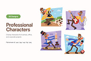 50 Professional Illustrations, a Person Illustration by Prosymbols (Thumbnail 1 of 9)