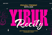 Yibuk Recity–Bold Condensed & Script