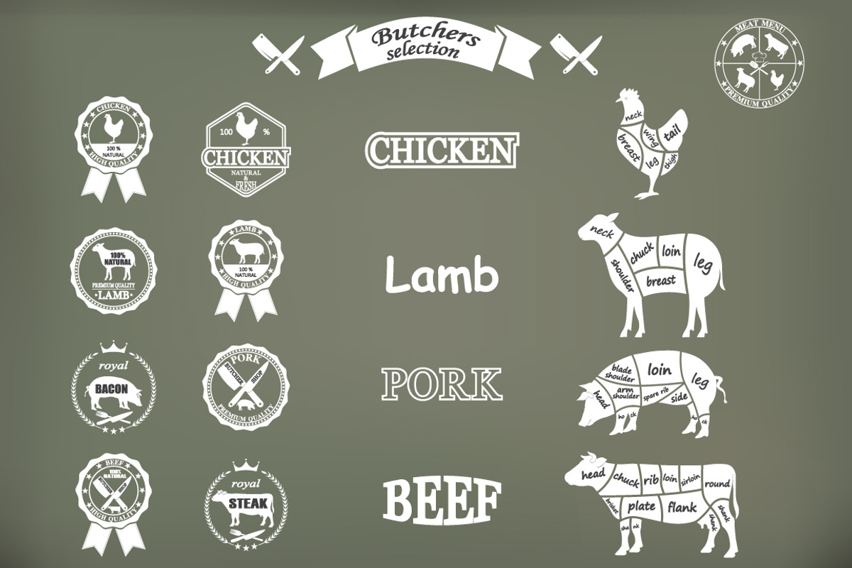 Meat menu, a Graphic by Tomass2015