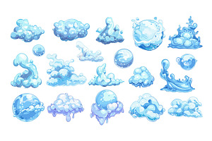 Soap shampoo bubbles cartoon vector, an Object Illustration by Valerie Bodnar