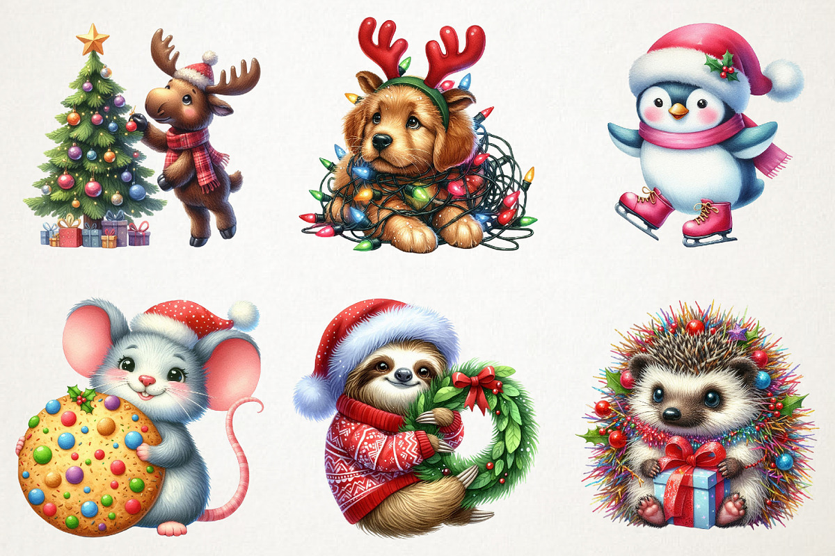Christmas Characters Png, an Illustration by RobertsArt (Photo 2 of 7)