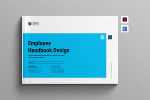 Employee Handbook Template Landscape, a Brochure Template by Work-Envance
