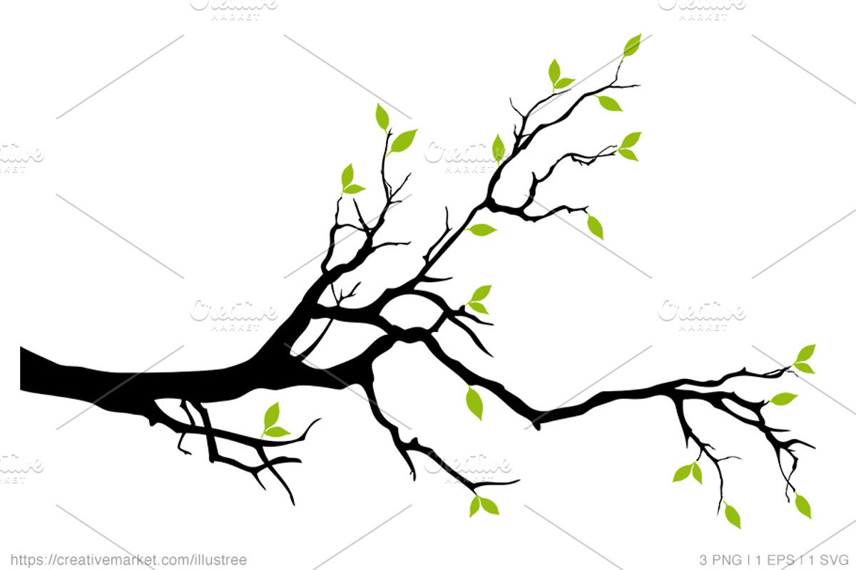 Blank tree branch, vector, eps, svg, a Graphic by Illustree (Photo 2 of 5)