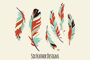 Feather Elements / Hand Drawn, a Graphic by The Pen and Brush (Thumbnail 2 of 4)