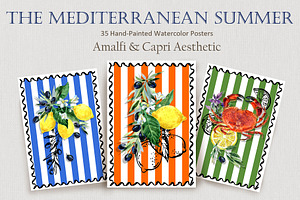 Mediterranean Summer Posters