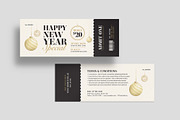 New Years Eve Ticket Template, an Invitation Template by BrandPacks (Thumbnail 1 of 5)