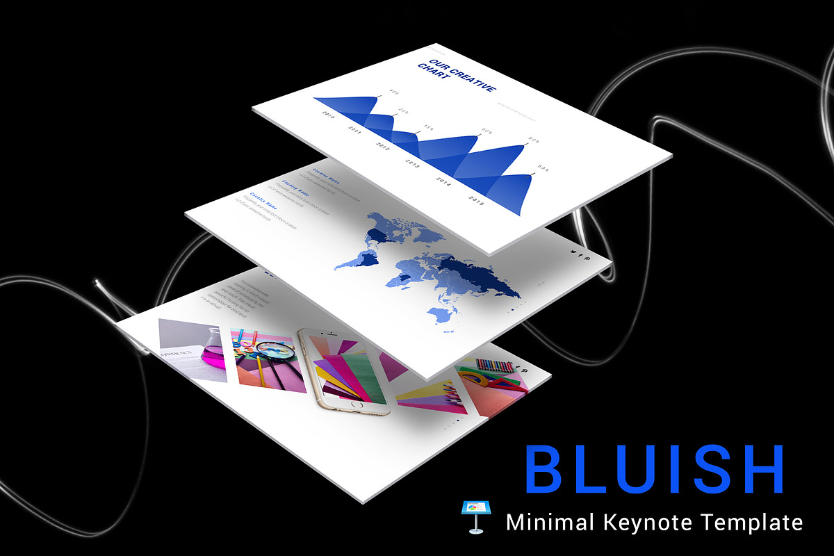 Bluish Keynote Template, a Presentation Template by ZAAS (Photo 1 of 13)