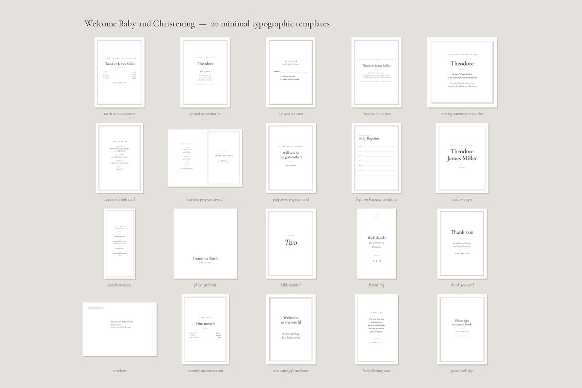 Baby Stationery 100 Templates V3, a Stationery Template by pawellpi (Photo 34 of 36)