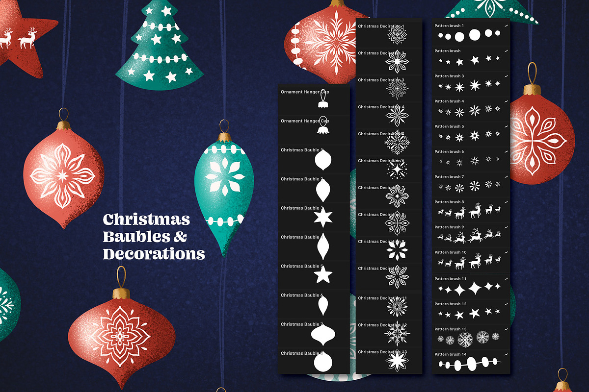 Christmas Magic Procreate Brushes, a Brush Add-On by Pencil Twist (Photo 9 of 11)