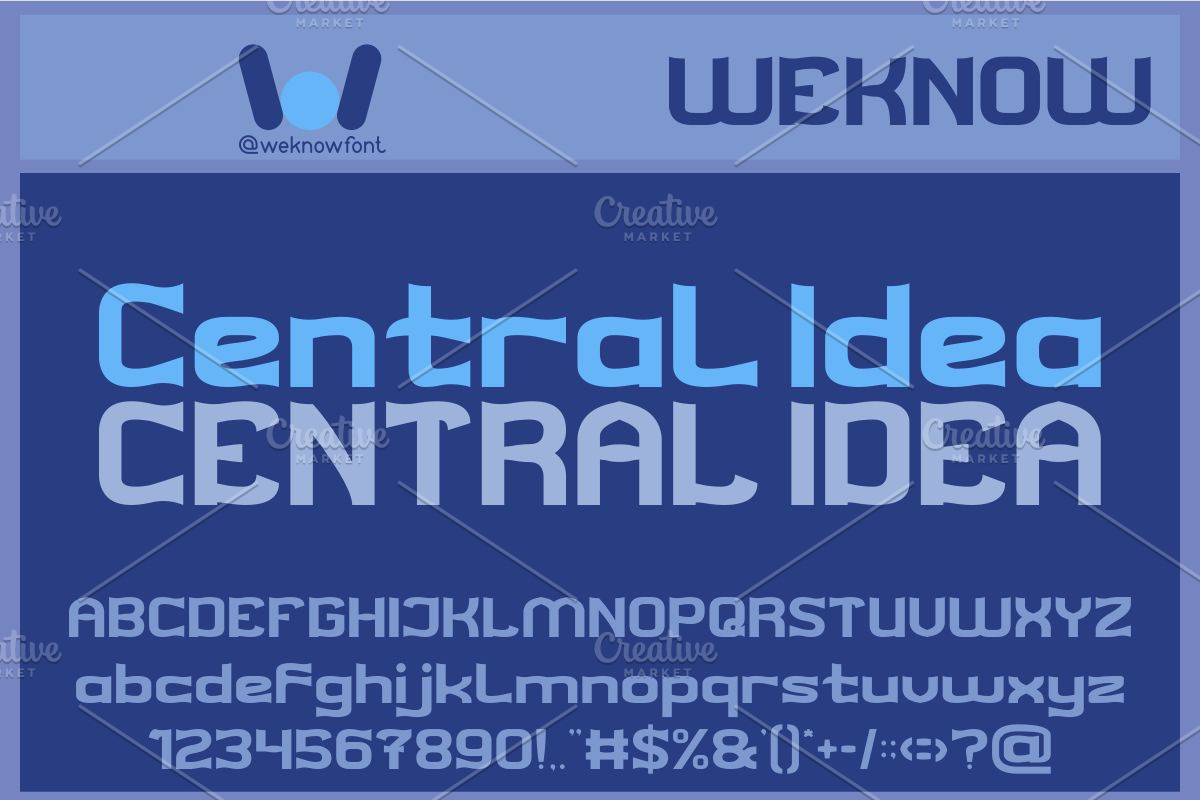 Core Thought font, a Font by weknow (Photo 4 of 8)