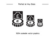 Pound Currency Icons Set, a Finance Illustration by Designfour (Thumbnail 7 of 7)