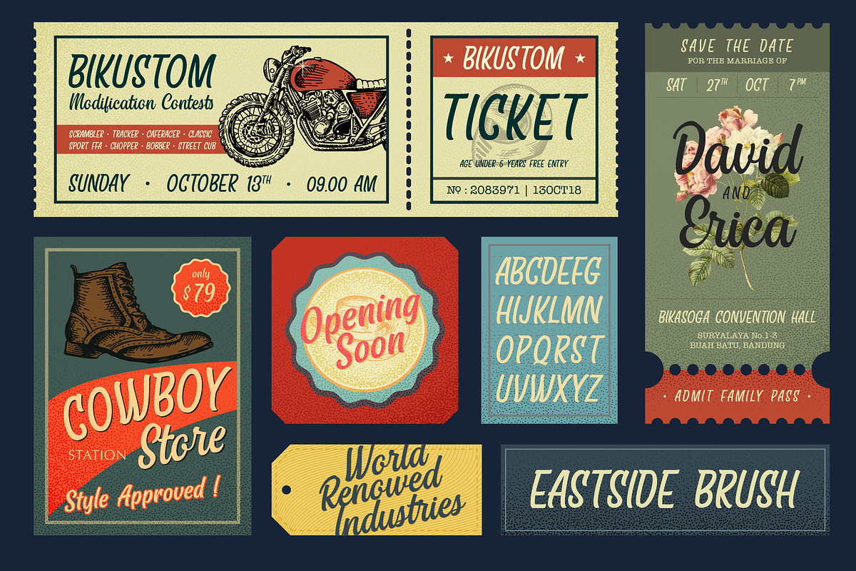 Eastside Brush - Casual Font Trio preview 4