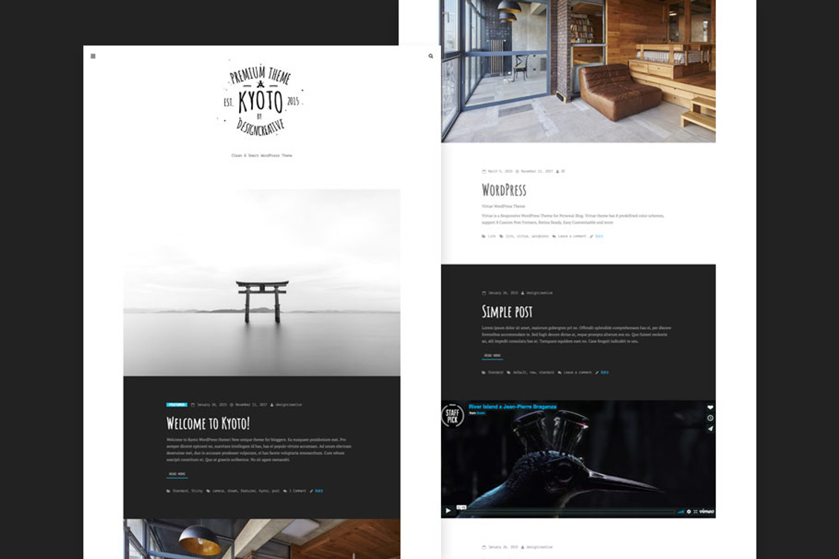 Kyoto Clean & Smart WordPress Theme, a WordPress Template by emagweb (Photo 1 of 2)