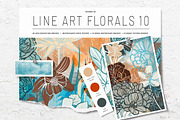 Floral Procreate Stamp Brushes 10, a Brushes & More by DeloresArt (Thumbnail 8 of 8)