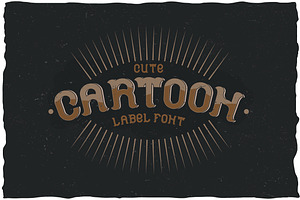 Cartoon Vintage Label Typeface