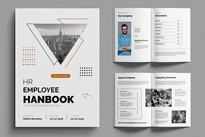 Hr Employee Handbook Layout, a Brochure Template by MightyDesign