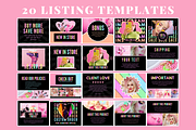 Pastel Neon Etsy Shop Kit, a Branding & Logo Template by SunshineStudioBoutique (Thumbnail 4 of 6)