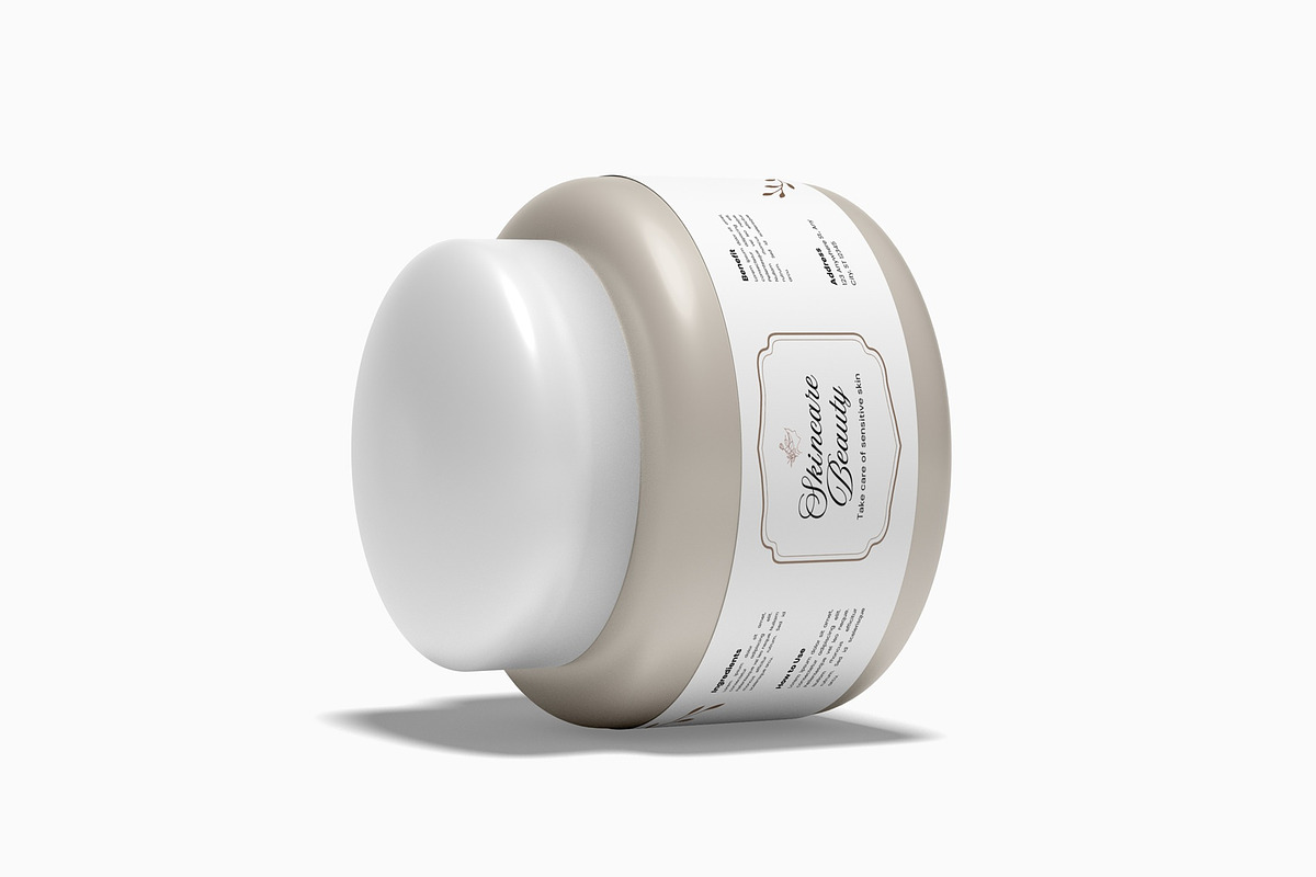Cosmetic Jar Mockup, a Cups & Container Mockup by suciamairastd (Photo 6 of 6)