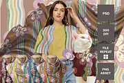 BLOOM AND BEND, a Pattern Graphic by rumacorakstudio (Thumbnail 5 of 5)
