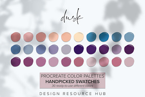 Dusk Procreate Palette