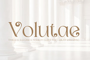 Volutae Luxury Spiral Display Font, a Serif Font by OWPictures (Thumbnail 1 of 10)