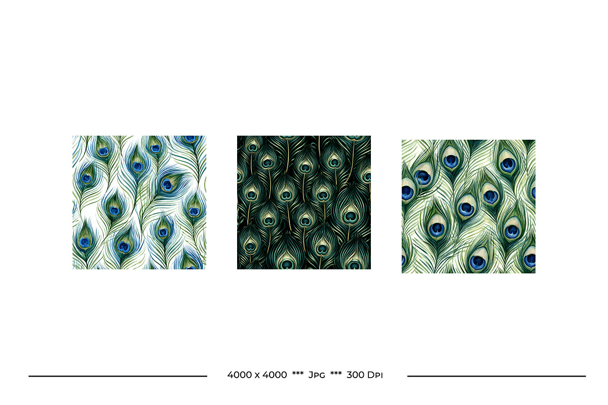 Peacock Feather Animal Print Designs, a Pattern Graphic by karenfoleyphoto (Photo 10 of 11)