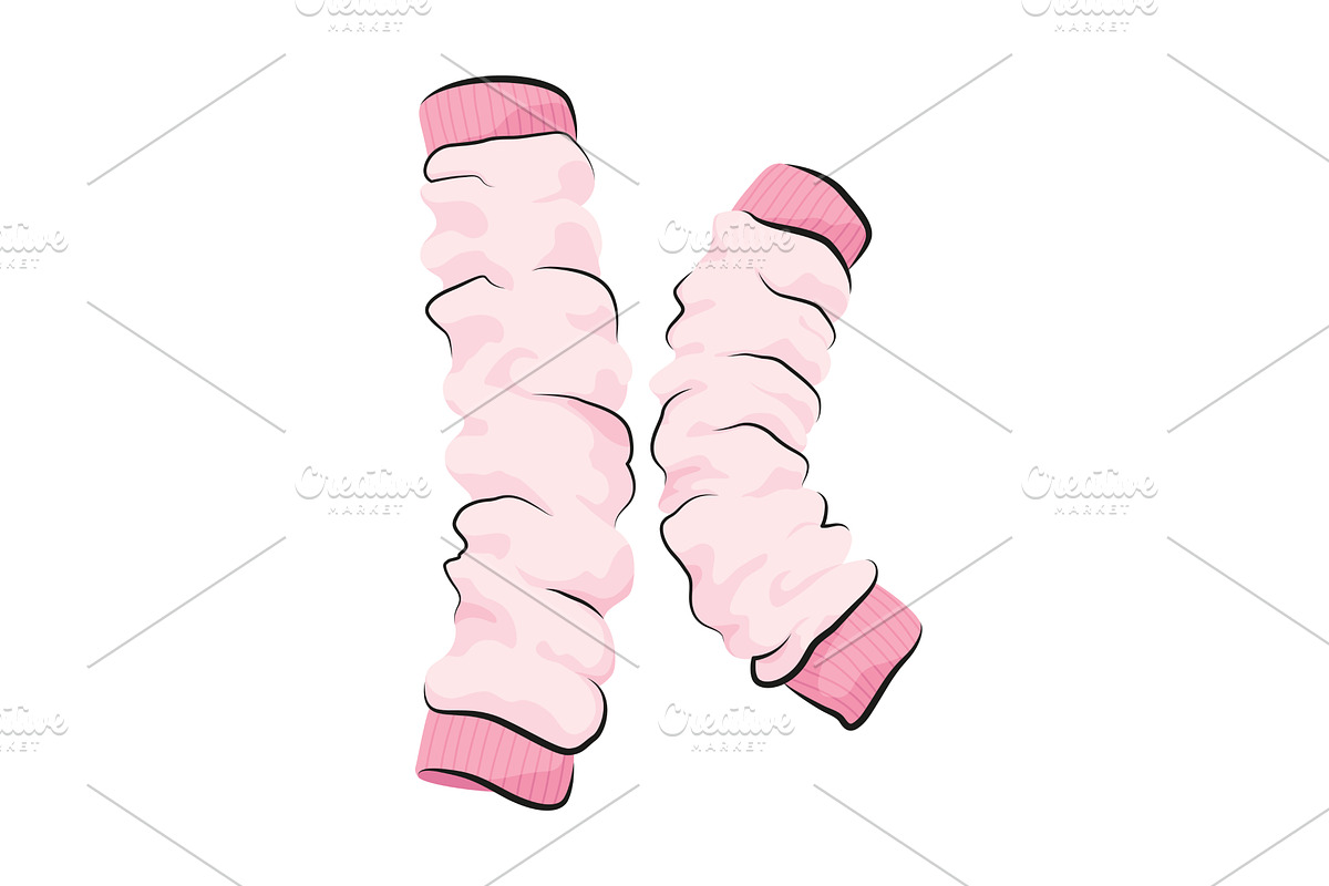 Ballet leggings, leg warmers vector, an Object Illustration by the8monkey