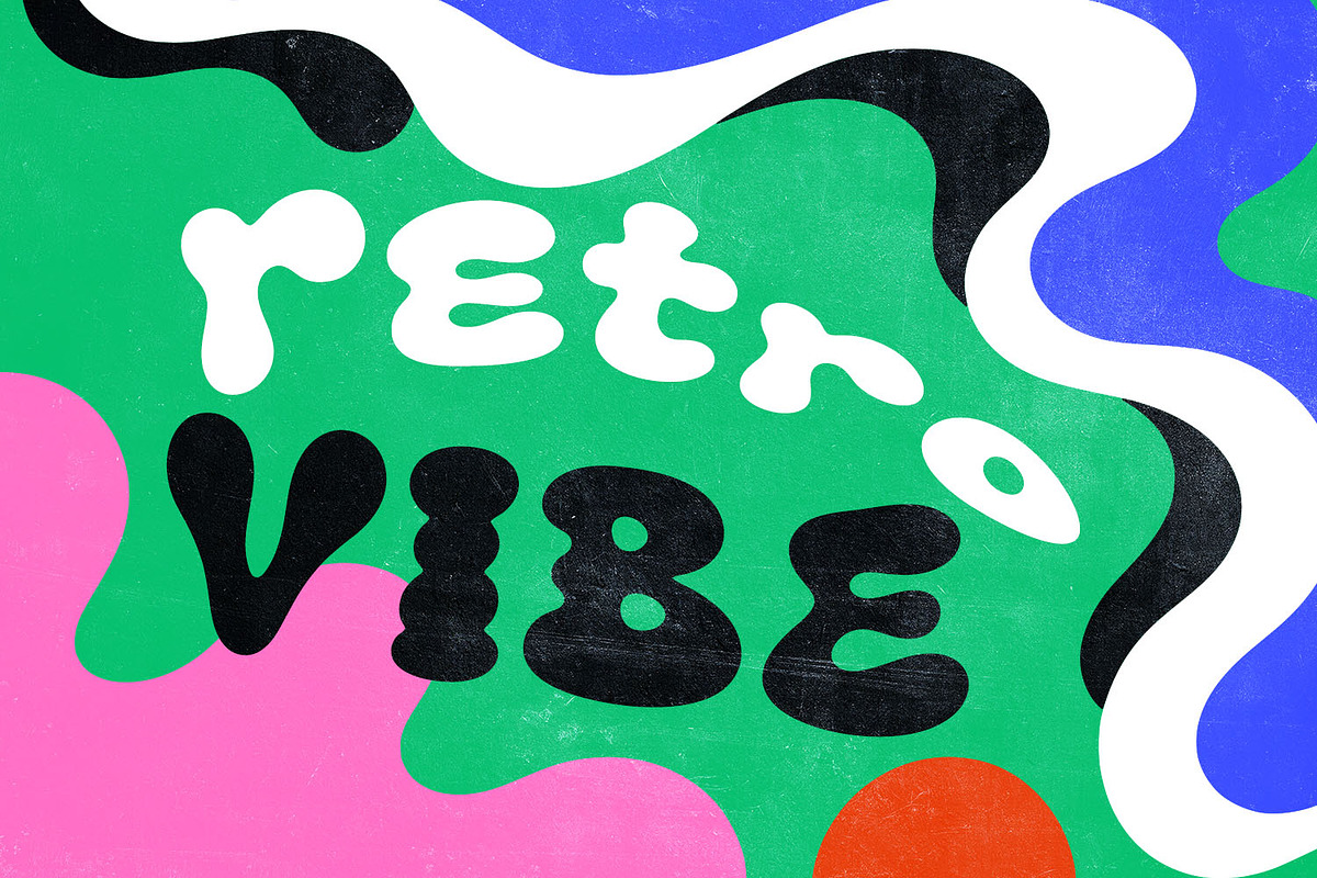 Funky Blob Font, a Sans Serif Font by Handmadefont (Photo 5 of 17)
