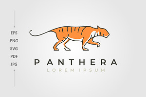 panthera tigris tiger icon logo, a Branding & Logo Template by lawoel