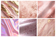 Blush Pink Foil Textures Digital, an Illustration by RobertsArt (Thumbnail 2 of 2)