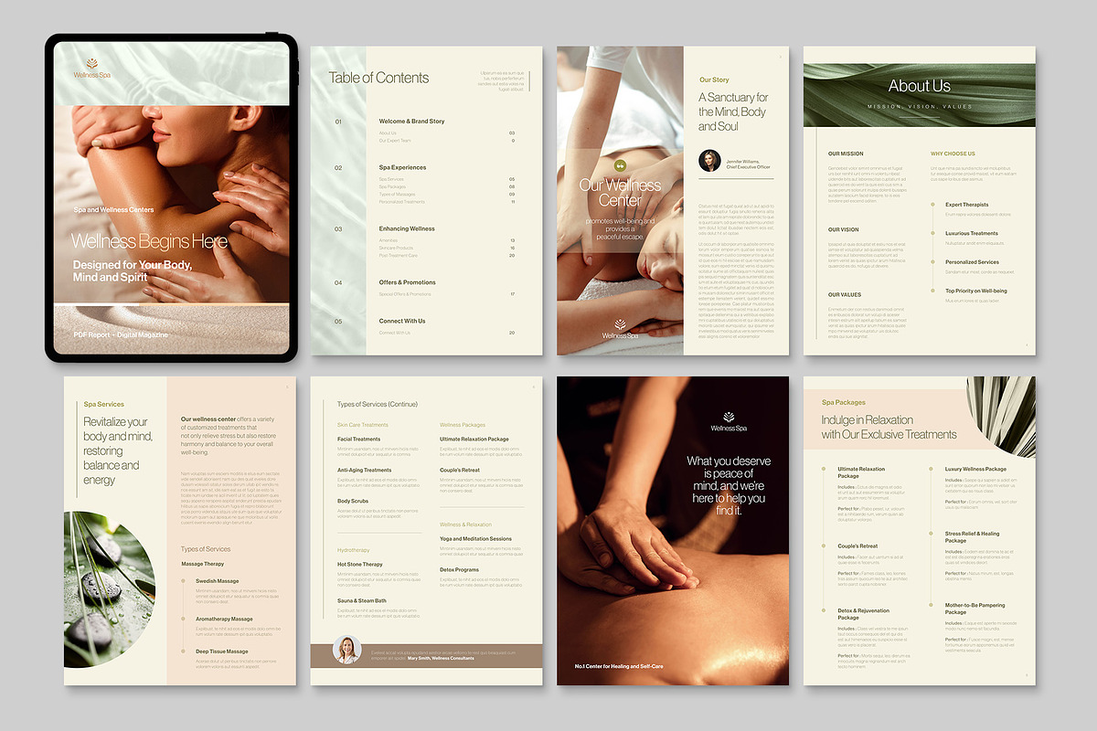 Spa & Wellness eBook Brochure, a Brochure Template by BrandPacks (Photo 2 of 6)