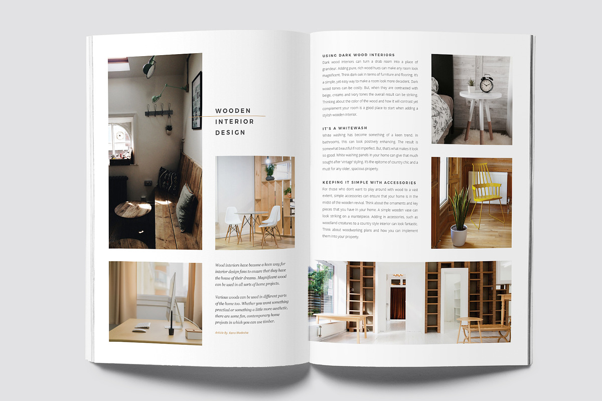 Minimal Interior Magazine, a Magazine Template by rubirubiko (Photo 8 of 8)