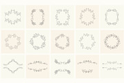 Hand drawn floral frames. Bundle., a Decorative Illustration by Designwork (Thumbnail 16 of 21)
