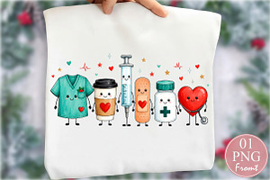 Kawaii Medical Nurse PNG, a Seasonal Illustration by Rose Art
